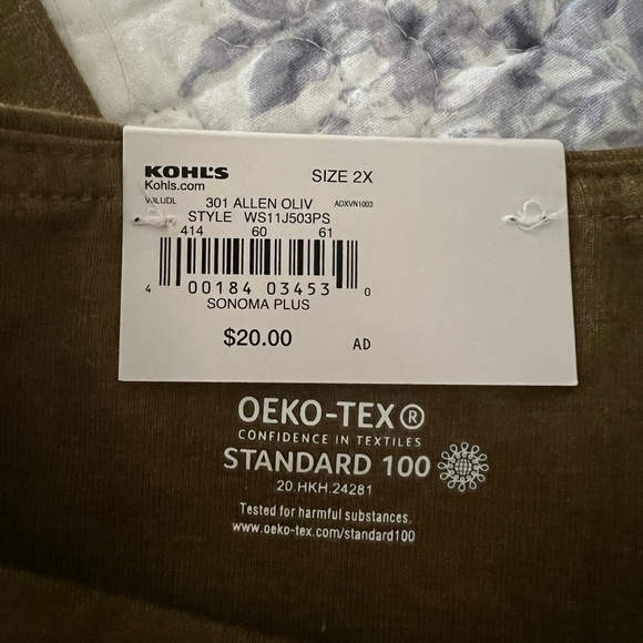 Sonoma plus size midrise legging in color olive - Picture 4 of 4